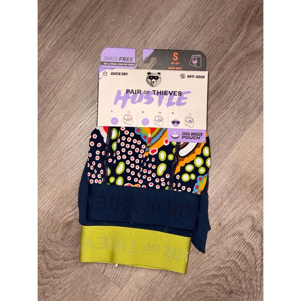 Pair of Thieves Hustle Boxer Briefs 2 Pack Mens Small Cool Breeze Pouch NWT